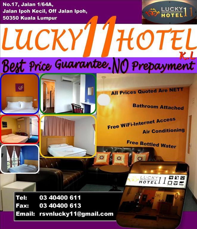 Lucky 11 Hotel 吉隆坡 外观 照片