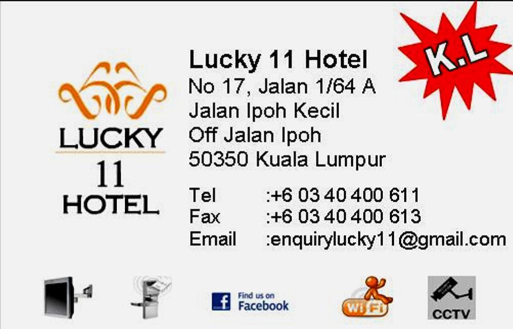 Lucky 11 Hotel 吉隆坡 外观 照片